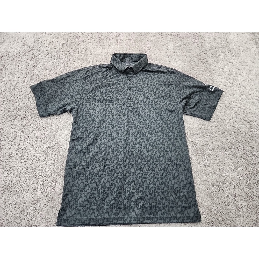 HL Sport Polo Shirt Mens S Gray Camo Land Rover Jaguar Houston-Central Golf